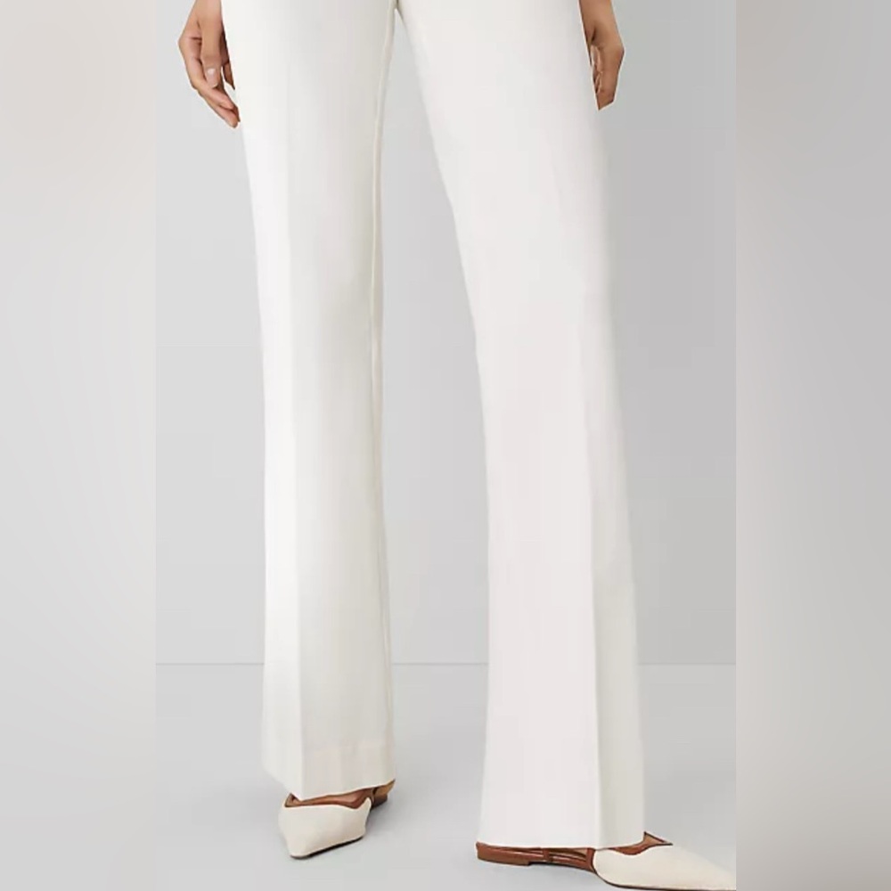 Ann Taylor White Trousers wide leg pants size 8 women’s pants business casual
